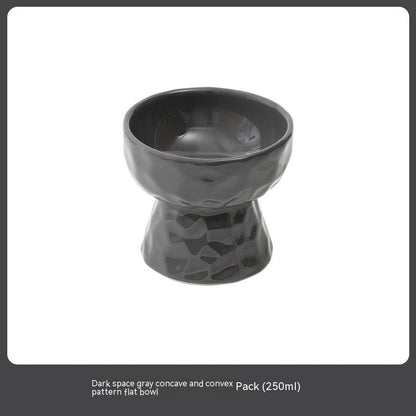 Ceramic High Leg Cervical Support Oblique Bowl