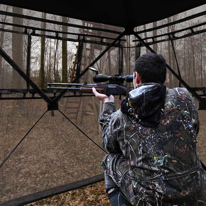2-3 Person Pop-Up Hunting Blind – 270° View, Blackout Cloth, Storage Pocket
