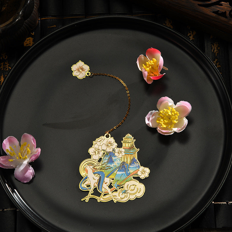 Chinese Style Flower God Classical Bookmark Teachers' Day Color Gift
