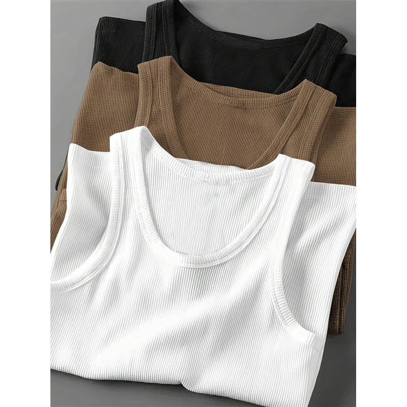Men's Slim Fit Cotton Tank Top 3-Pack