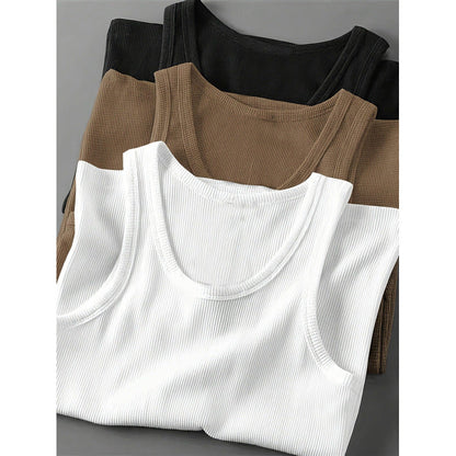 Men's Slim Fit Cotton Tank Top 3-Pack