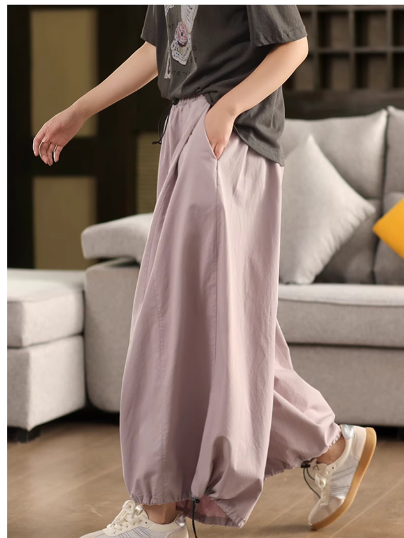 Women's Summer Relaxed Fit Soft Casual loose Bottom