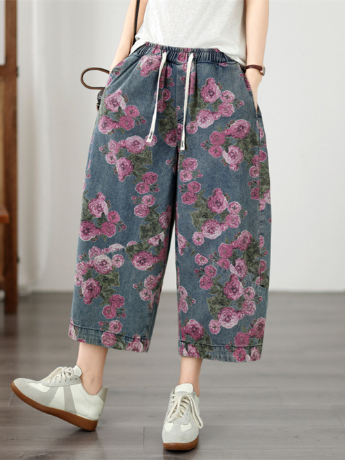 Weekend-Ease Denim Culottes — Flattering, Flowy Wide-Leg Pants for Everyday Joy