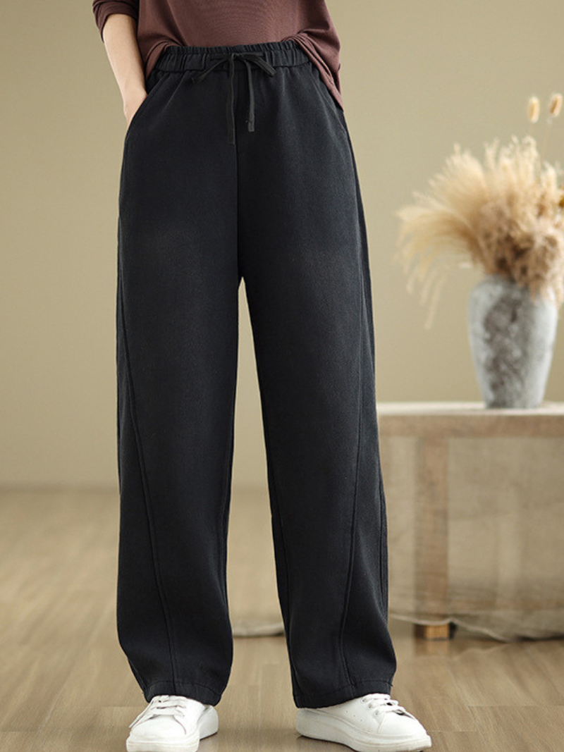 Women’s Relaxed&Soft Elastic-Waist Pant Style Bottom