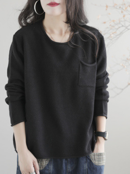 Cozy Retro Women's Knit Loose Sweater | Eva Trends