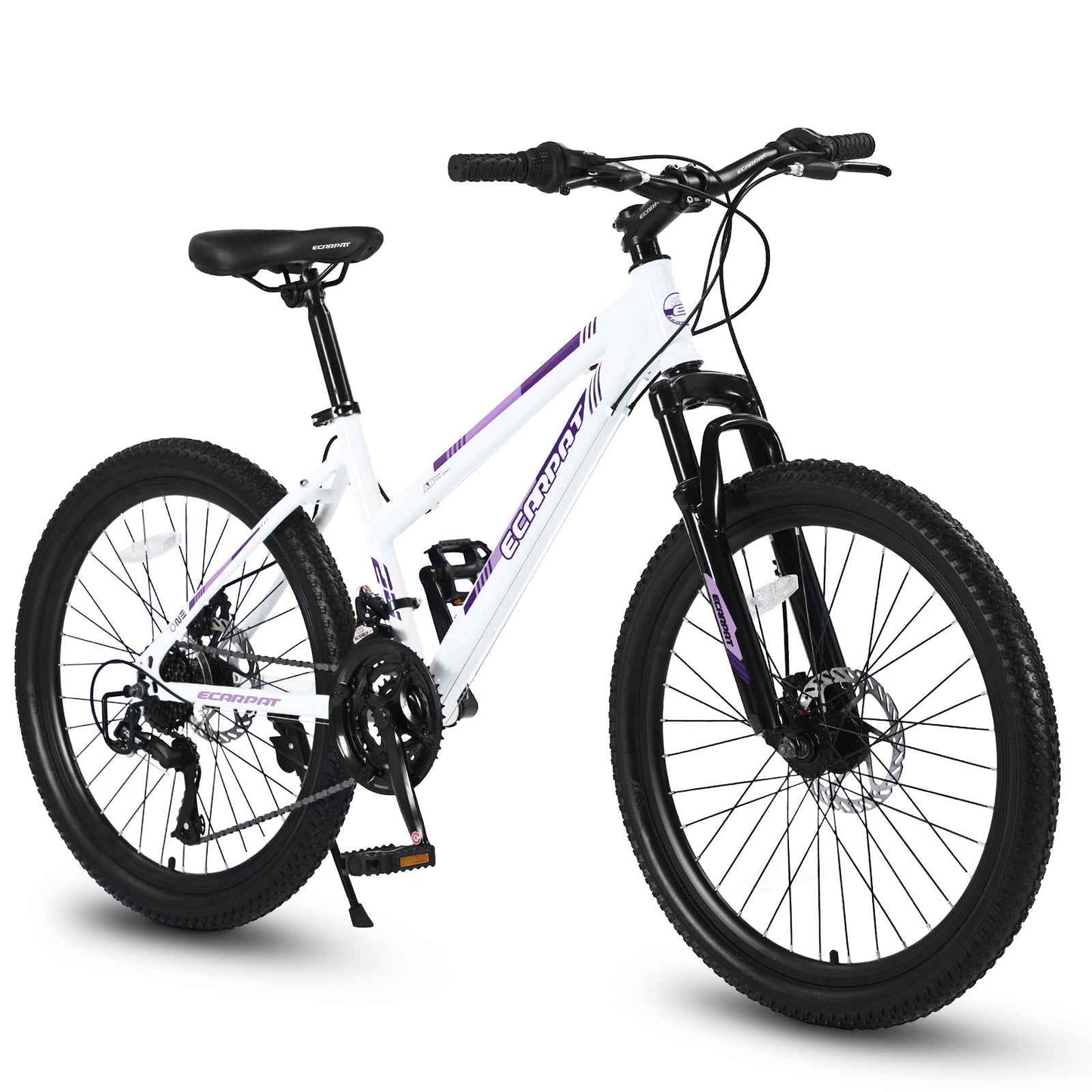 26" Girls & Women's Mountain Bike | Shimano 21-Speed, Dual Disc Brakes & 100mm Suspension