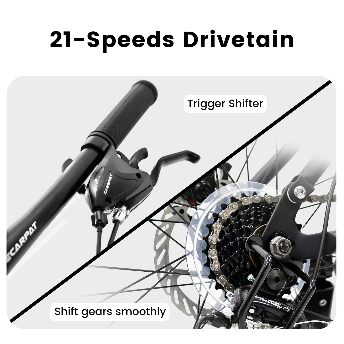 27.5" Full-Suspension Mountain Bike | 21-Speed, Mechanical Disc Brakes & Dual Shock Absorbers