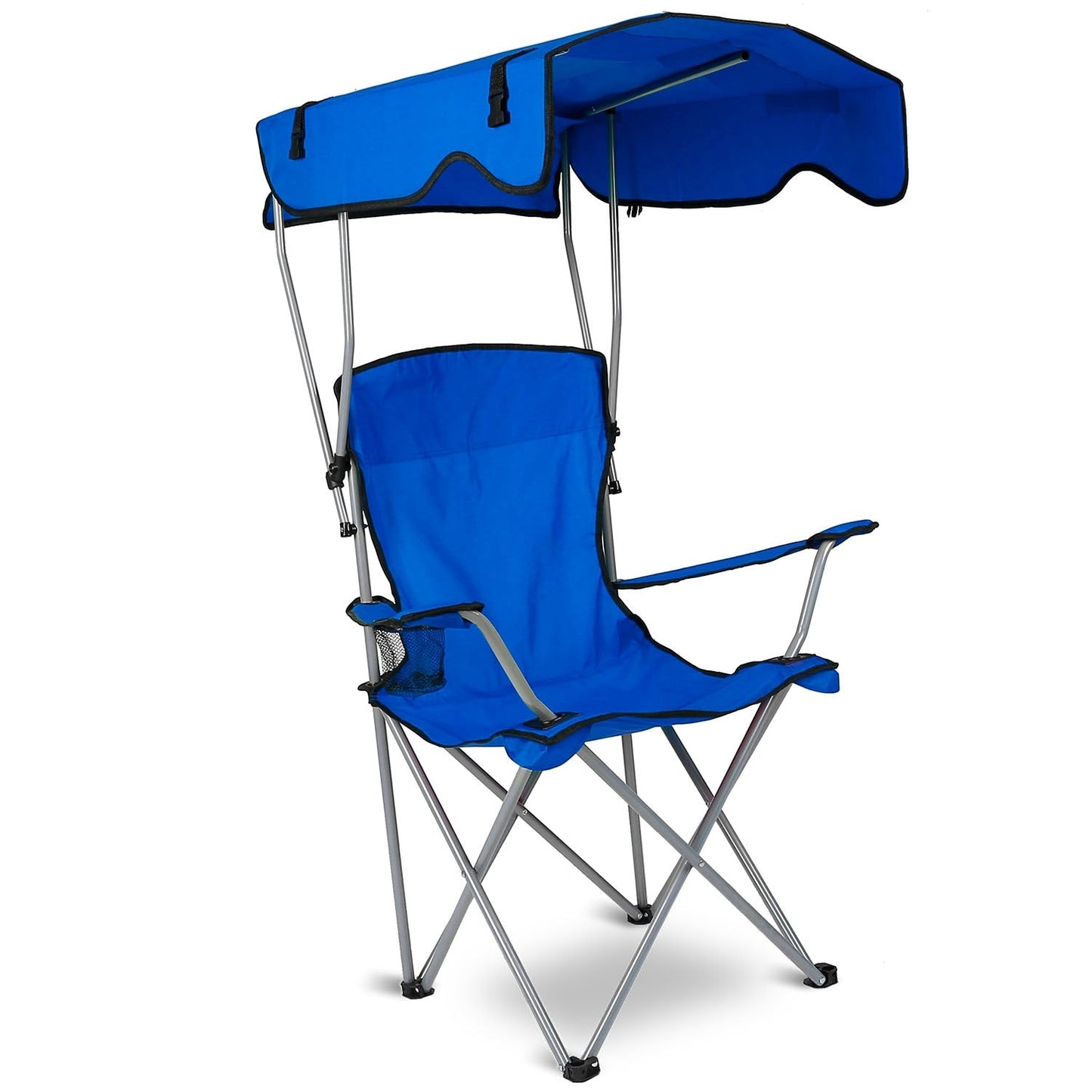 Foldable Camping Chair with Canopy & Cup Holder – 330 lb Capacity