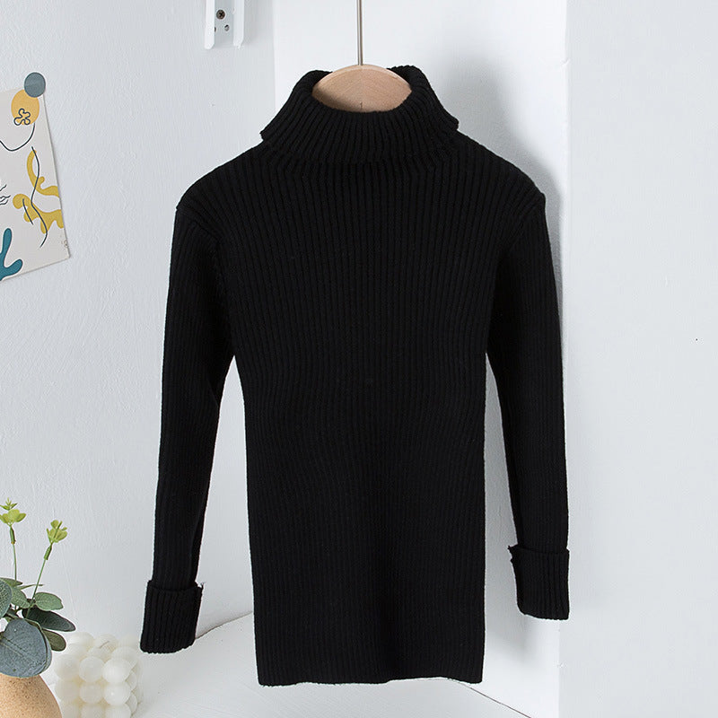 AutumnWinter Girls' Turtleneck Knitted Sweater