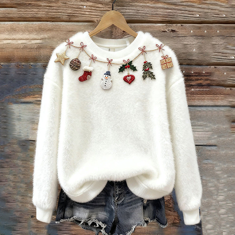 Christmas Retro Green Unisex Sweater
