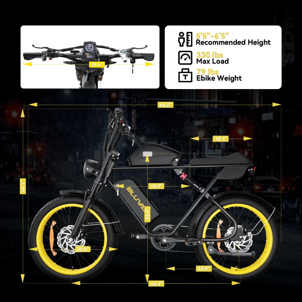 2000W Dual-Motor Electric Bike 52V 46AH Removable Battery Full Suspension Fat Tire Hydraulic Brake Adult Mountain Off-Road Ebike
