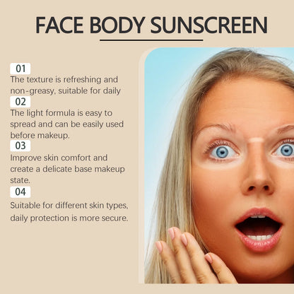 Hoygi 85g Beef Tallow Sunscreen Cream Spf50 Body Face Lasting Sun Protection Nourish Soothing Redness Refreshing Skin Sunscreen