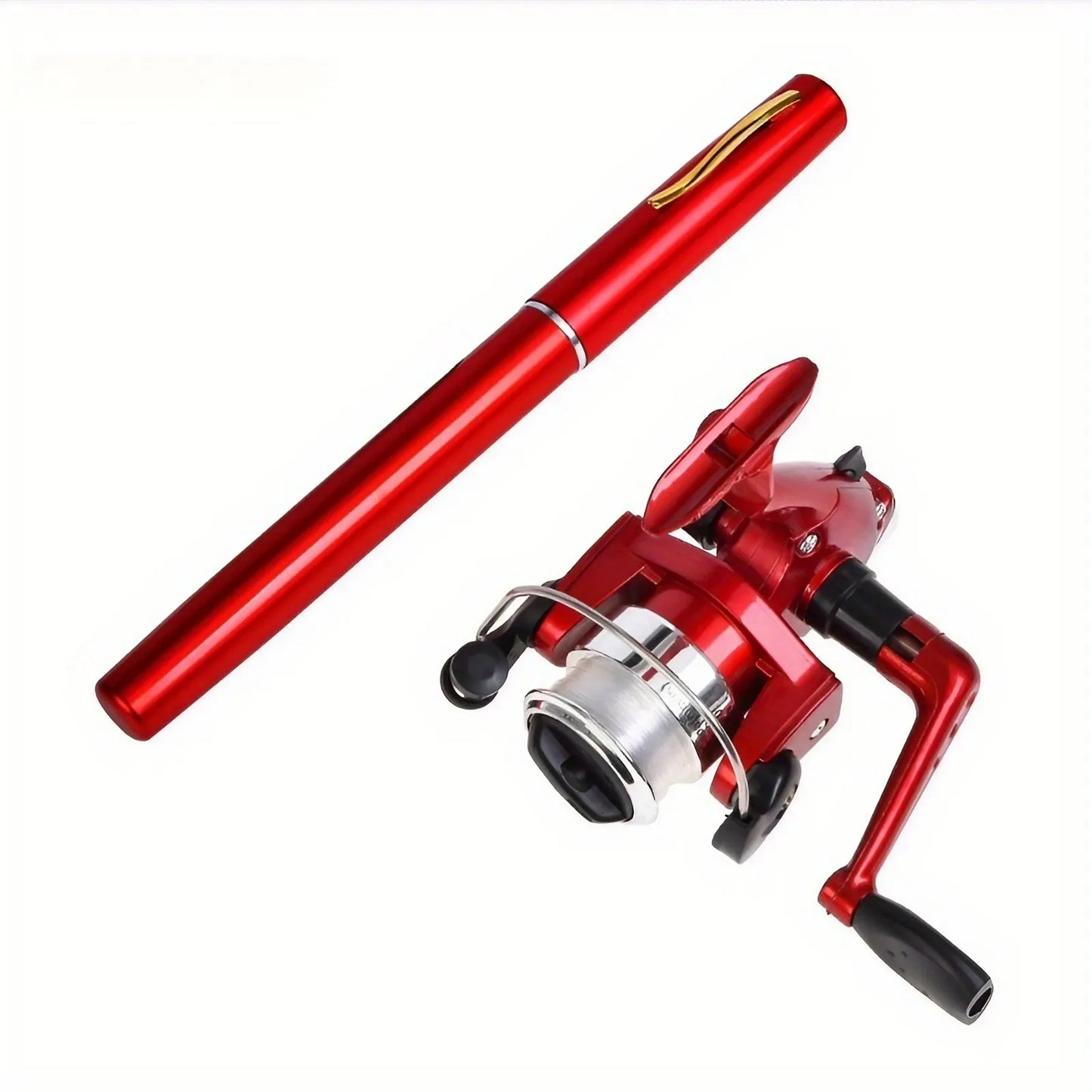 Pen-Shape Portable Fishing Rod & Reel Combo – Spinning, 6-10lb, 6 Colors
