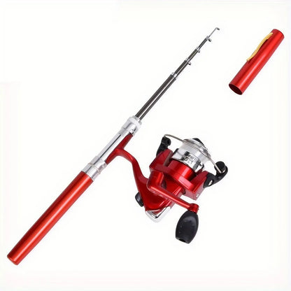 Pen-Shape Portable Fishing Rod & Reel Combo – Spinning, 6-10lb, 6 Colors