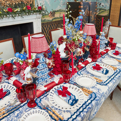 Blue Isla Toile Tablecloth