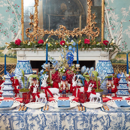 Blue Isla Toile Tablecloth