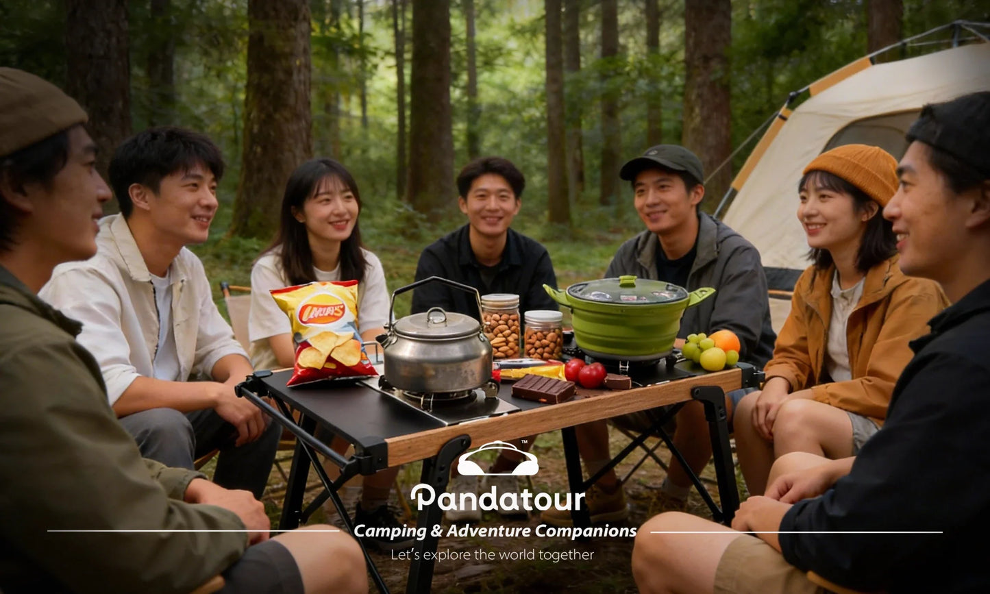 Pandatour Camping IGT 0.5UNT Gas Stove Outdoor One-Click Ignite High Efficiency Camping Table Stove High Firepower