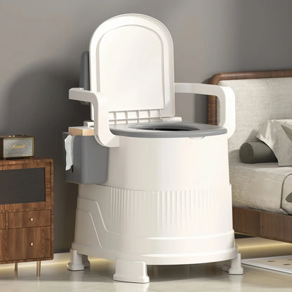 Portable Travel Toilet Chair for Adults Odor-proof, Easy-to-Clean Sanitary Camping Toilet
