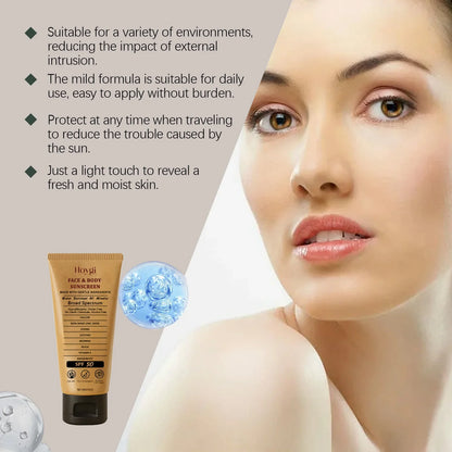 Hoygi 85g Beef Tallow Sunscreen Cream Spf50 Body Face Lasting Sun Protection Nourish Soothing Redness Refreshing Skin Sunscreen