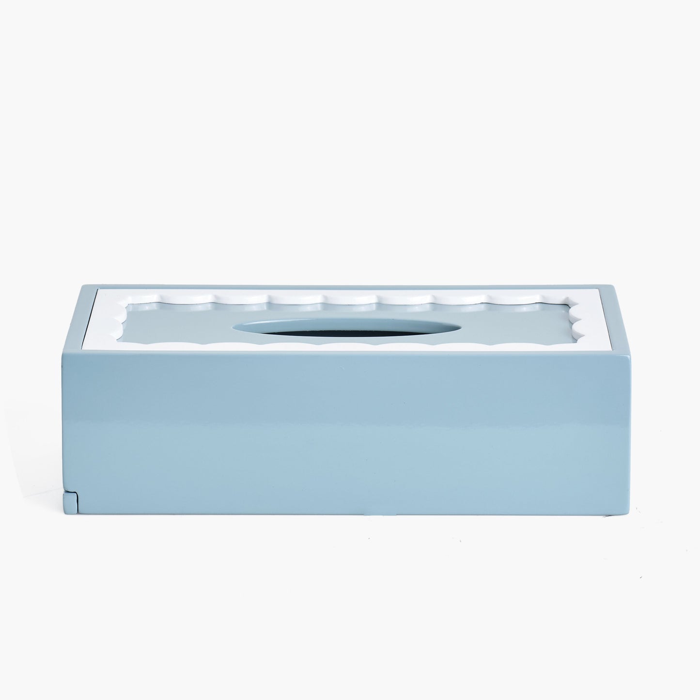 Blue Lacquer Rectangle Tissue Box