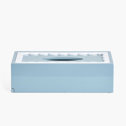Blue Lacquer Rectangle Tissue Box