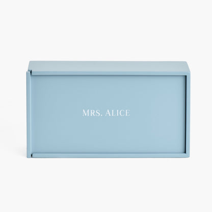 Blue Lacquer Rectangle Tissue Box