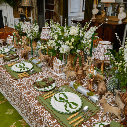 Green & Chocolate Katherine Placemats (Set of 4)