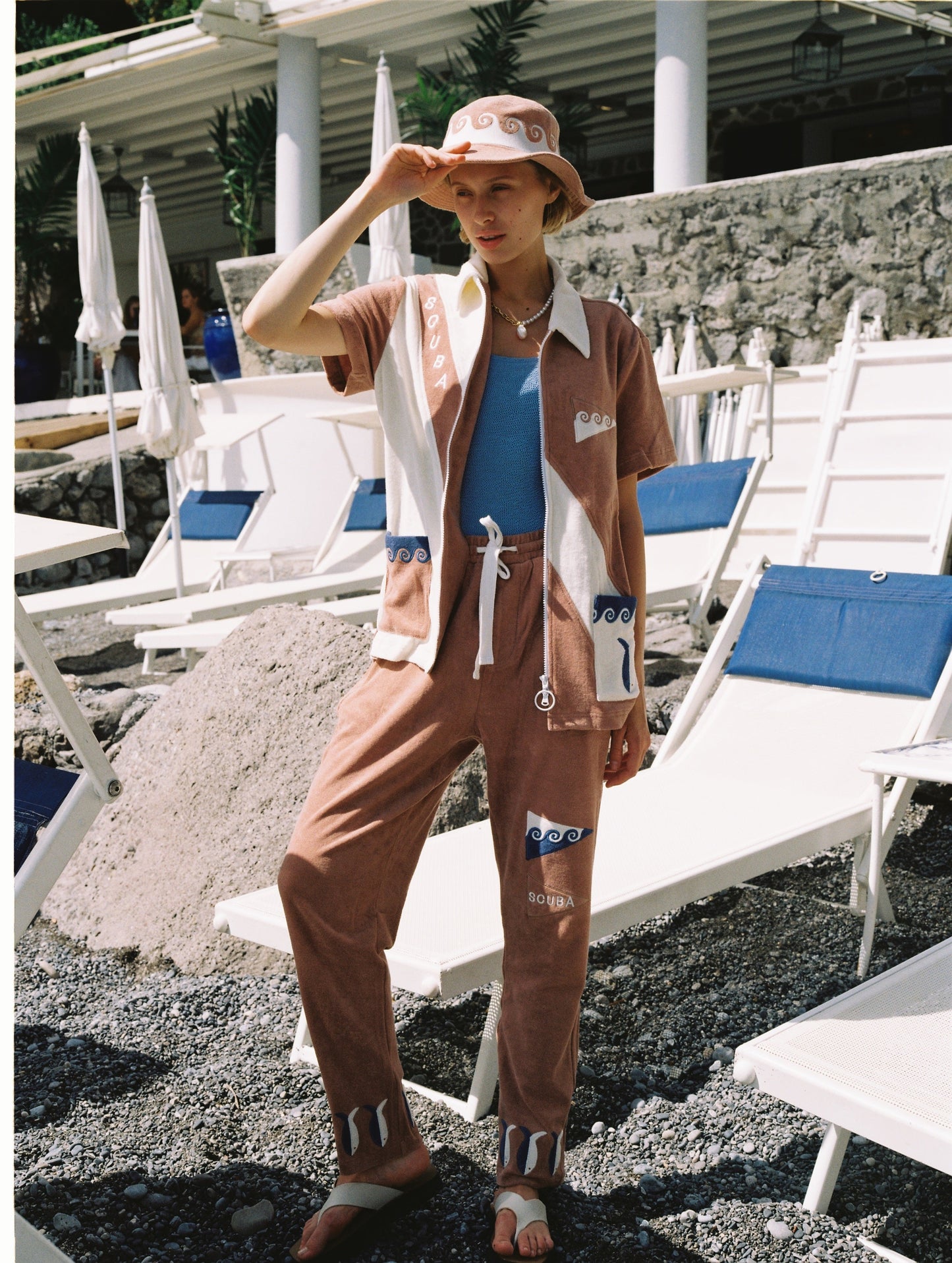 'Scuba' Cabana Pants x Hôtel Magique