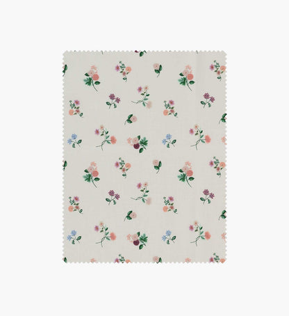 Ditsy Dahlia Cotton Fabric - Cream