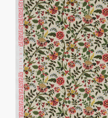 Gracie Cotton Fabric - Linen