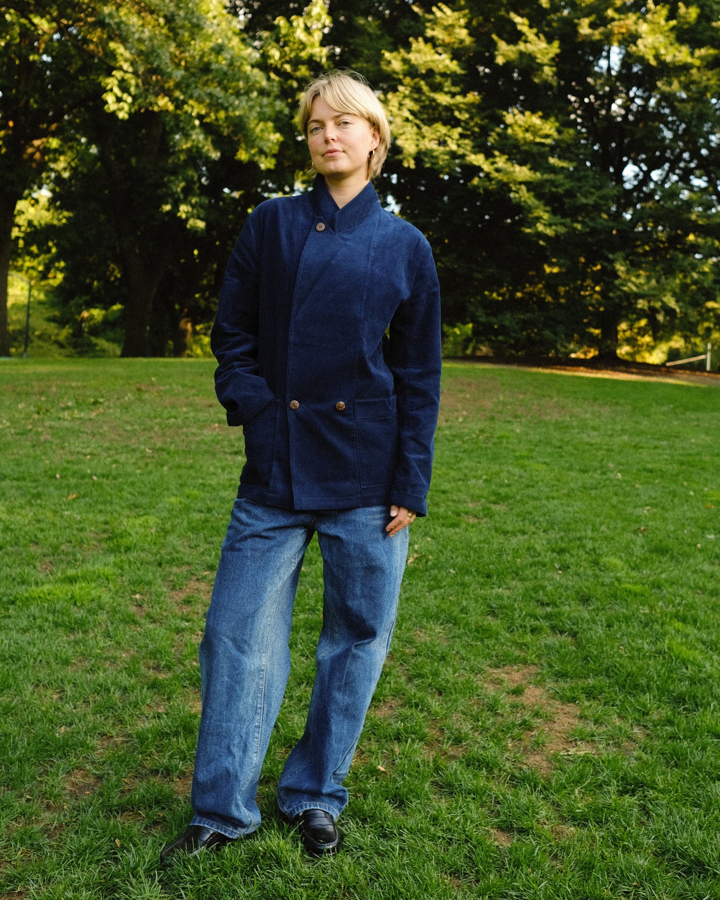 Easy-Going Jacket (Navy Corduroy)