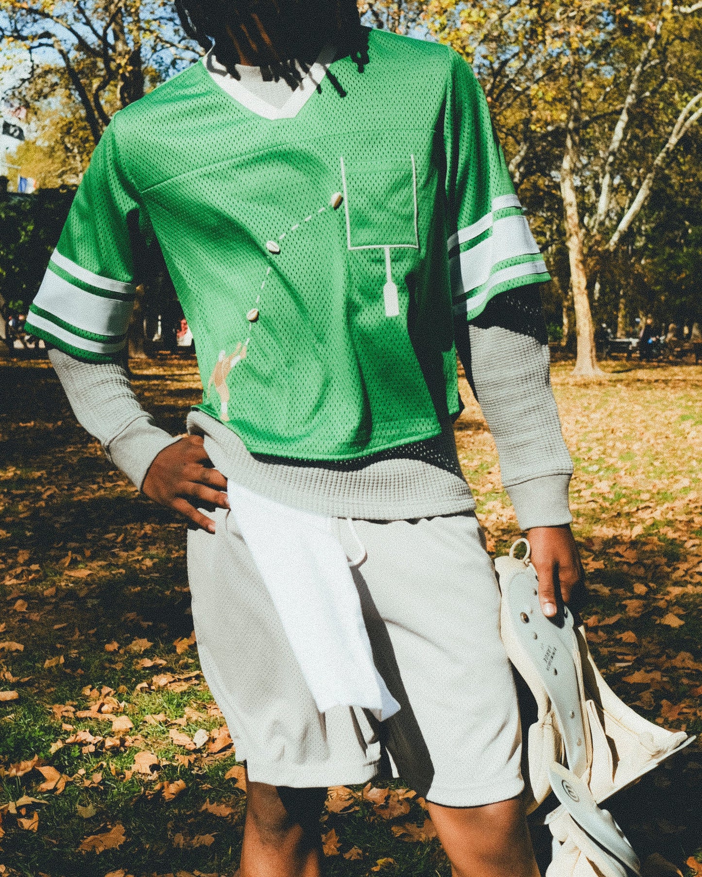 ‘Doink!’ ~ Relaxed Crop Cut (Green)