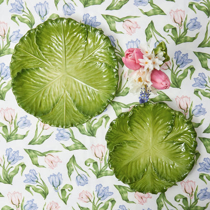 Serena Green Cabbage Dinner & Starter Plates (Set of 8)