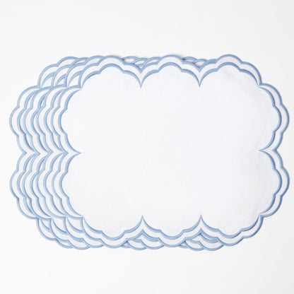 White Serena Placemats (Set of 4)