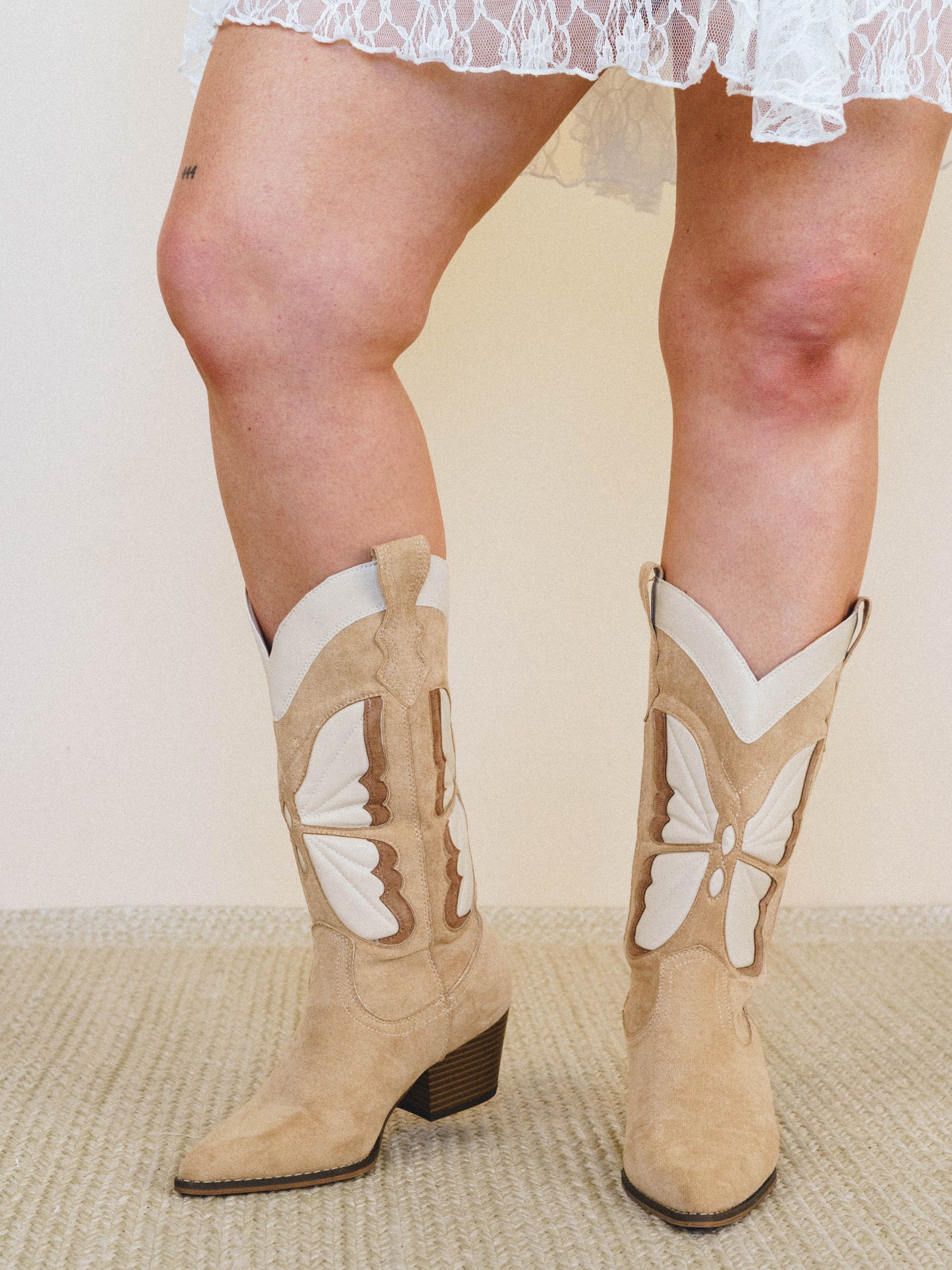 Fairy Butterfly Boot - Almond