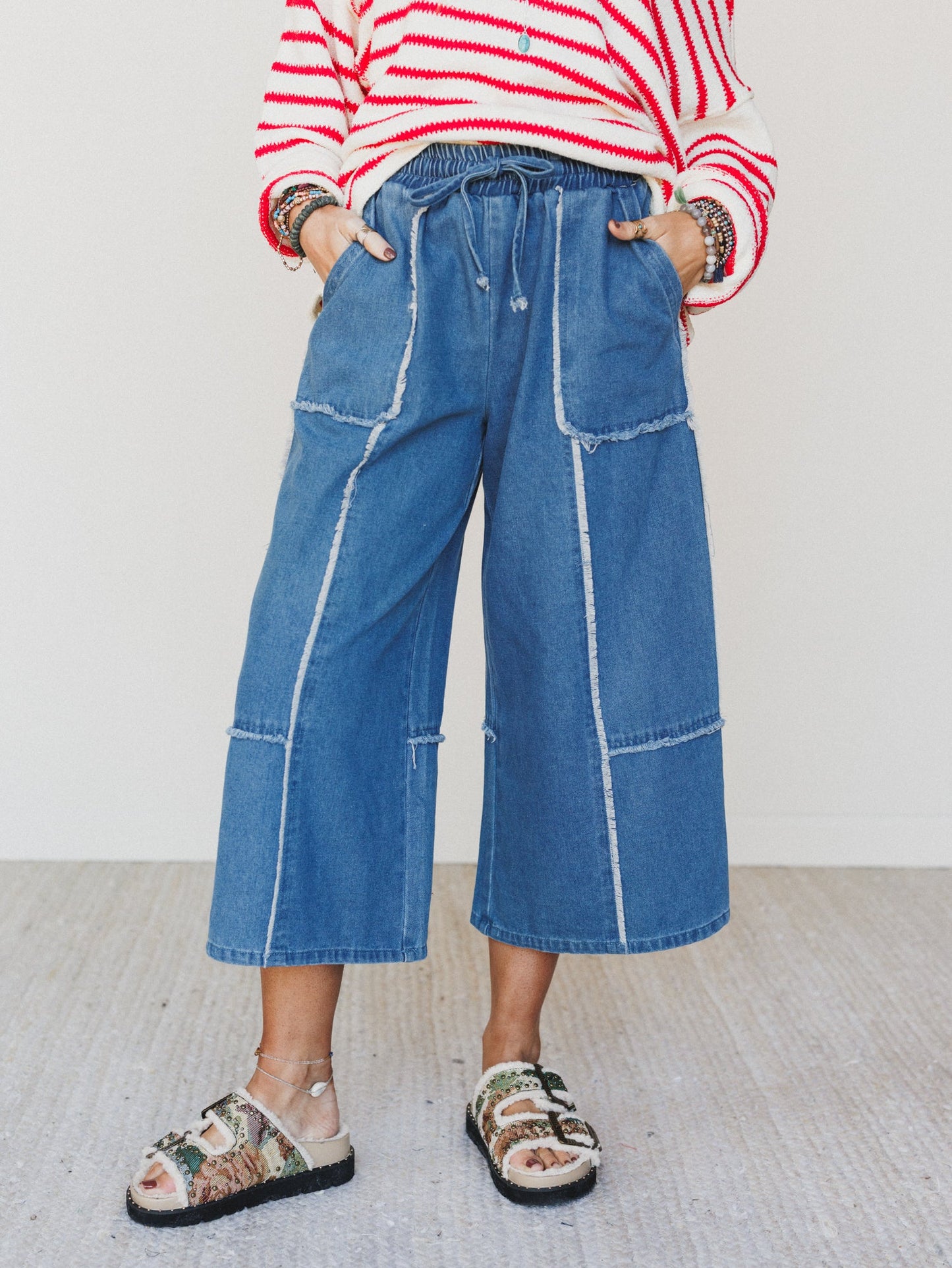 Cozy Blues Denim Pants  - Denim - Pre Order