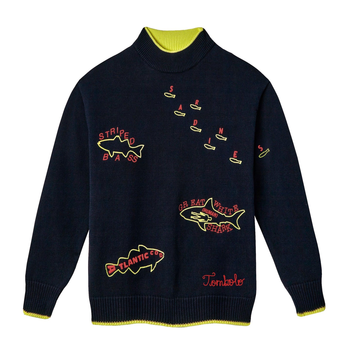 Customizable 'Fishes of the North Atlantic' Sweater