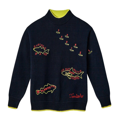 Customizable 'Fishes of the North Atlantic' Sweater