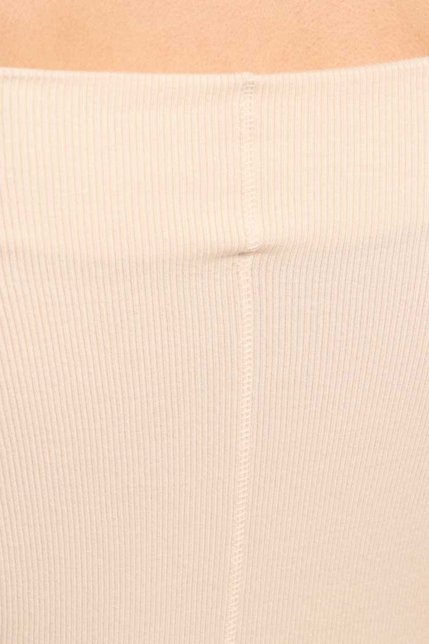 Slinky Rib Off-The-Shoulder Shirt | Bone