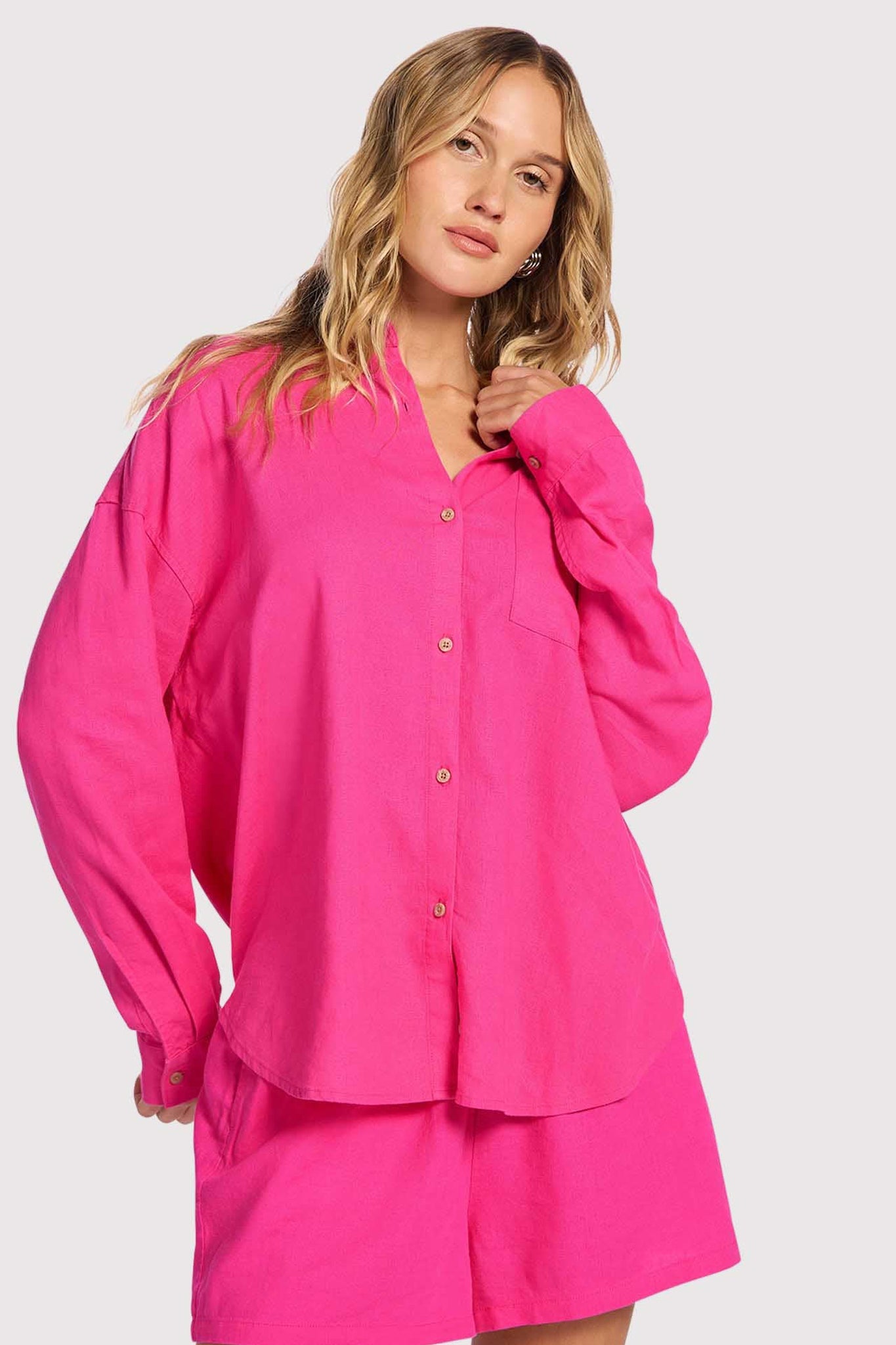 Linen Boyfriend Shirt