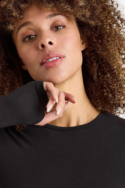 SwiftStretch Long Sleeve Shirt | Black