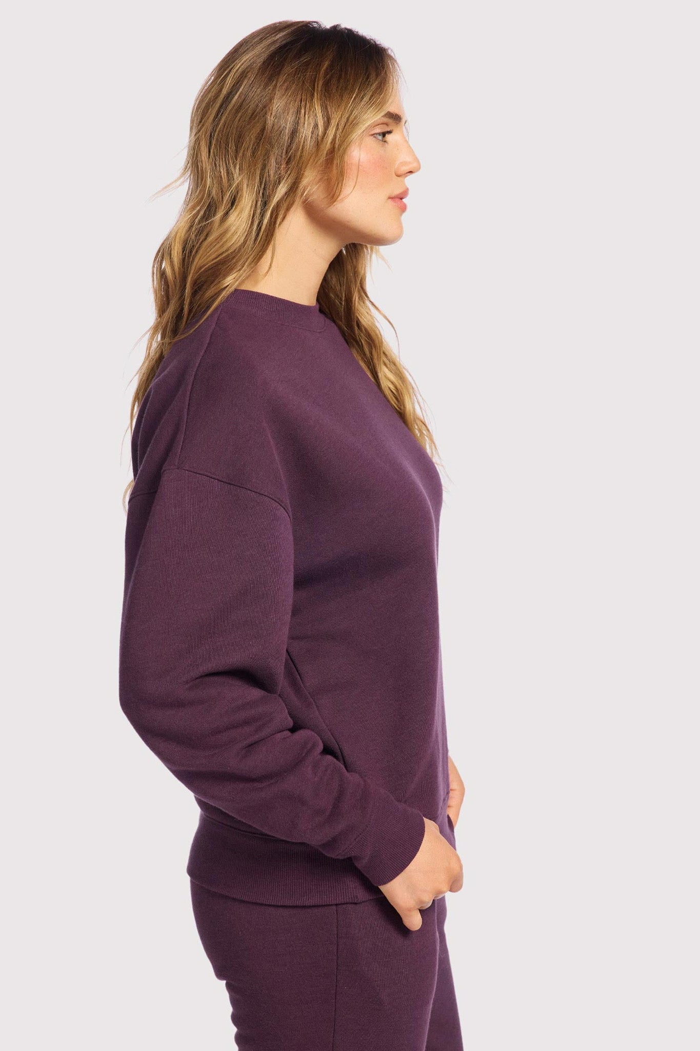 Vintage Fleece Crewneck | Plum