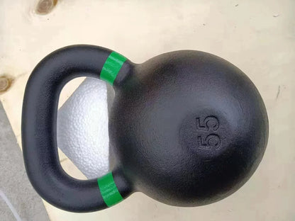 25LB Single  Kettlebell Weights Cast Iron/Kettlebells Powder Coated - Strength Training Home Gym  Full-body Exercises