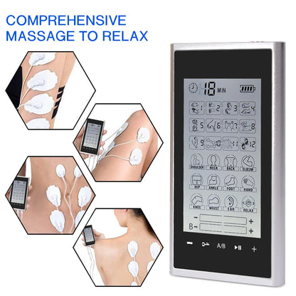 4 Output Channel 24 Modes EMS Eletric Professional Muscle Stimulation Physiotherapy Tens Electrodes Machines Body Massager Pads