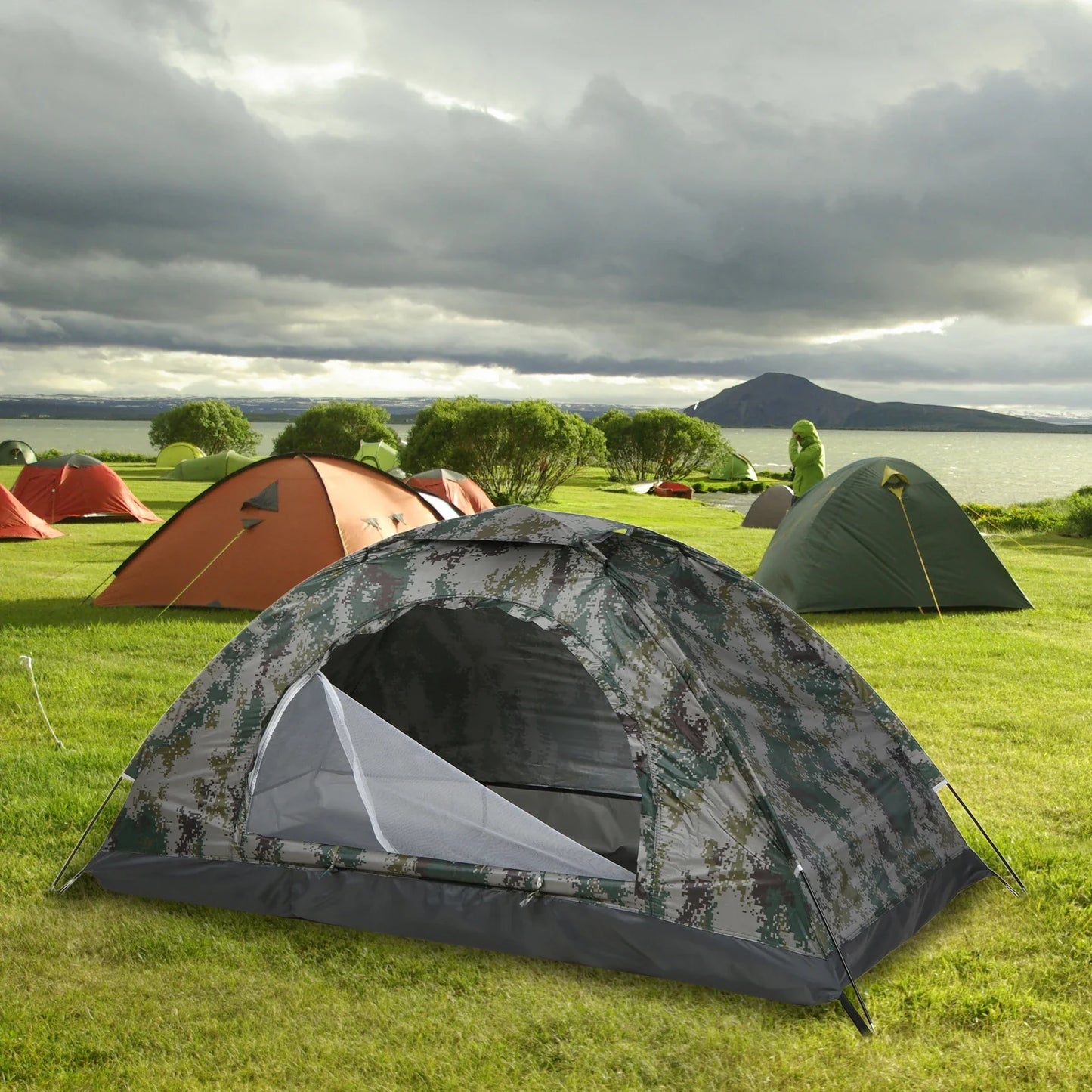 Ultralight 1-2 Person Camping Tent – Anti-UV UPF 30+ Portable Hiking Tent