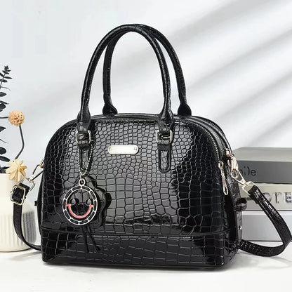 2025 New Style Customised PU Leather Women's Handbag Zipper Closure Casual Tote with Logo Ladies Hand Bags