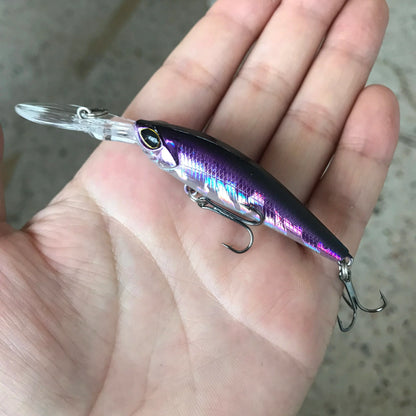 Floating Minnow Fishing Lure – 9cm, 5.8g, Crankbait Wobbler, 6 Colors, Bass & Pike
