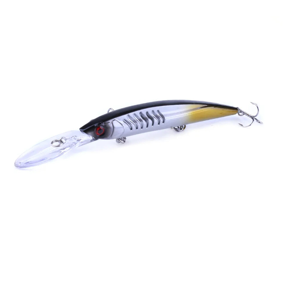 Minnow Wobbler Fishing Lure – 14.5cm, 13g, 1.8-2.7m Depth, Bass Carp Pike, 6 Colors + 6-Pack