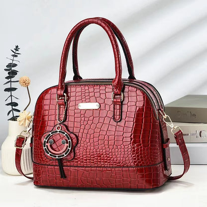 2025 New Style Customised PU Leather Women's Handbag Zipper Closure Casual Tote with Logo Ladies Hand Bags