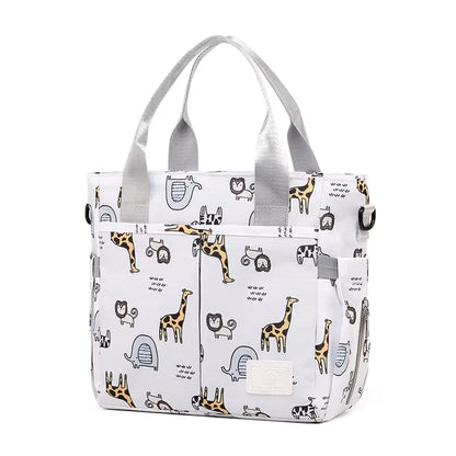 2026 New High Quality Cartoon Printing Mommy Shoulder Bag Waterproof Large Capacity Baby Bags